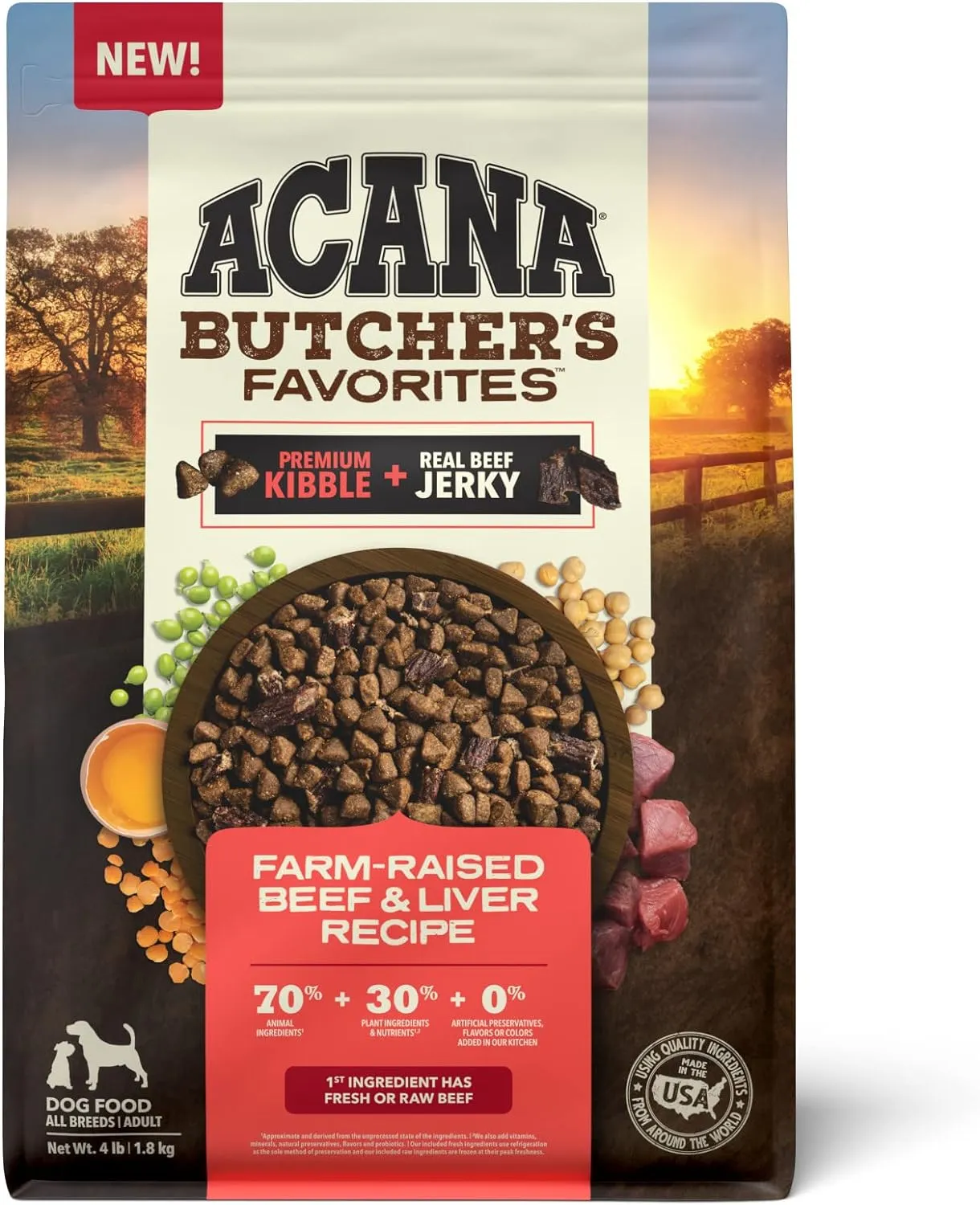 Acana Butcher's Favorites™ Farm-Raised Beef & Liver Recipe , Dry Dog Food