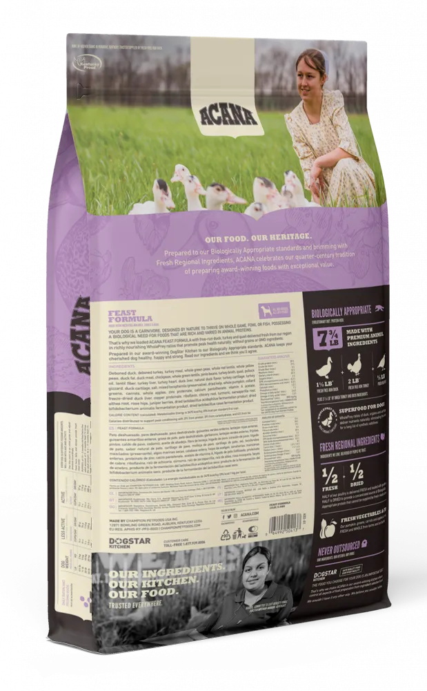 ACANA Feast Formula Grain Free Dry Dog Food