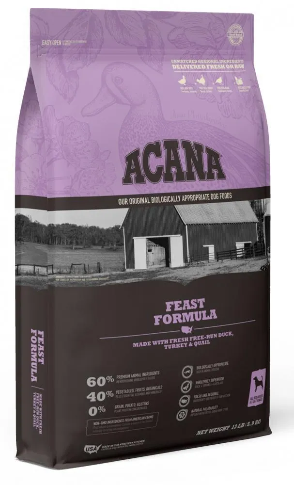 ACANA Feast Formula Grain Free Dry Dog Food