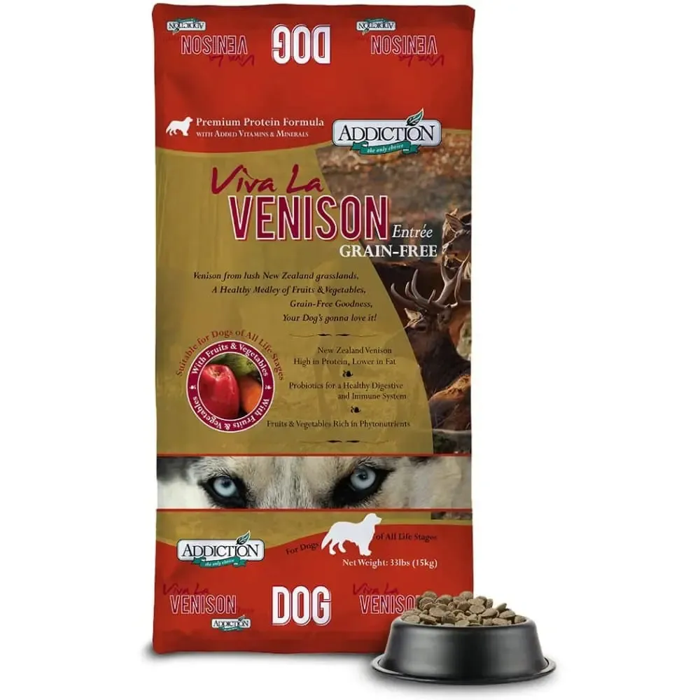 Addiction Viva La Venison Grain Free Dry Dog Food