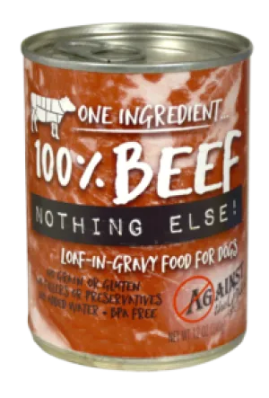 Against The Grain Nothing Else Beef 11-oz, Wet Dog Food, Case Of 12