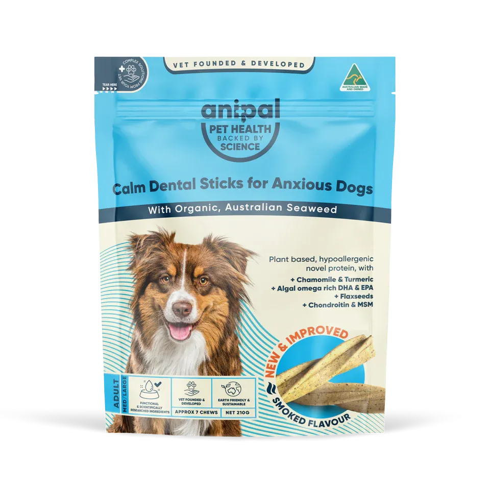 Anipal Calm Dental Sticks for Anxious Dog Treats 210g^^^