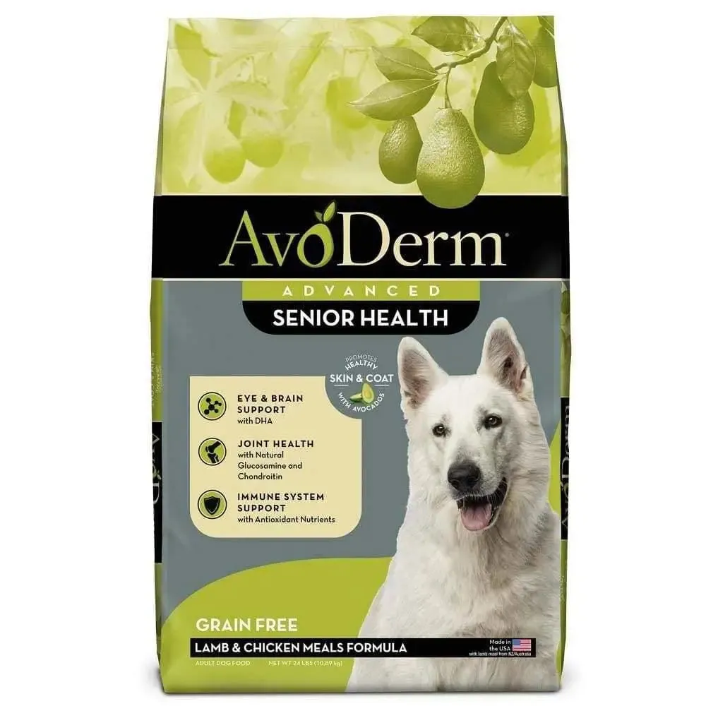 AvoDerm Senior Health Grain Free Lamb Meal Formula Dry Dog Food