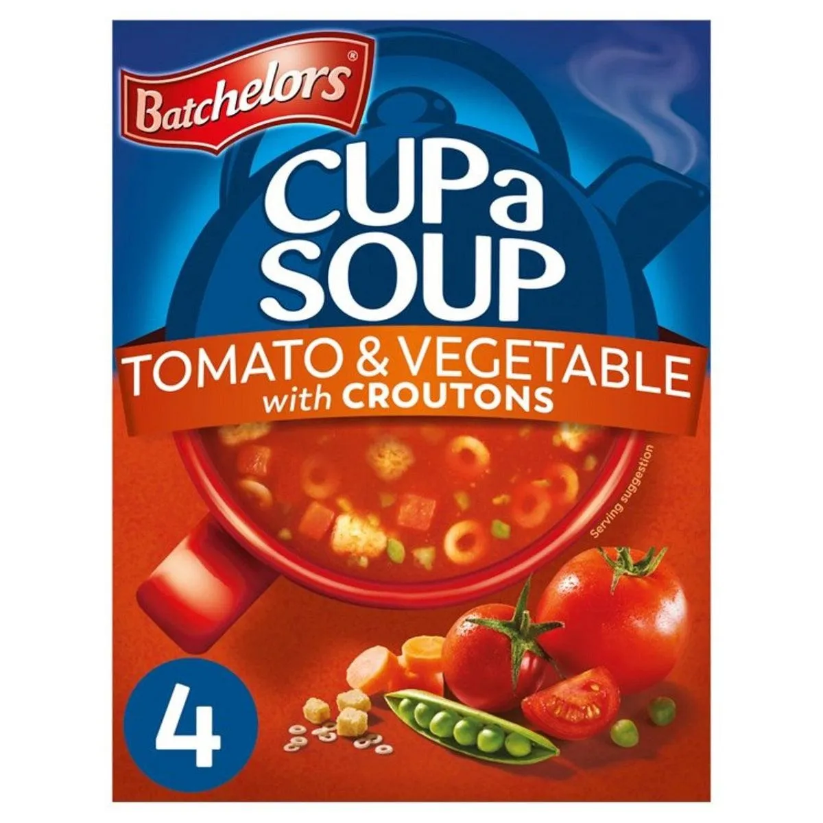 Batchelors Cup a Soup Tomato & Vegetable with Croutons 4's - 104G