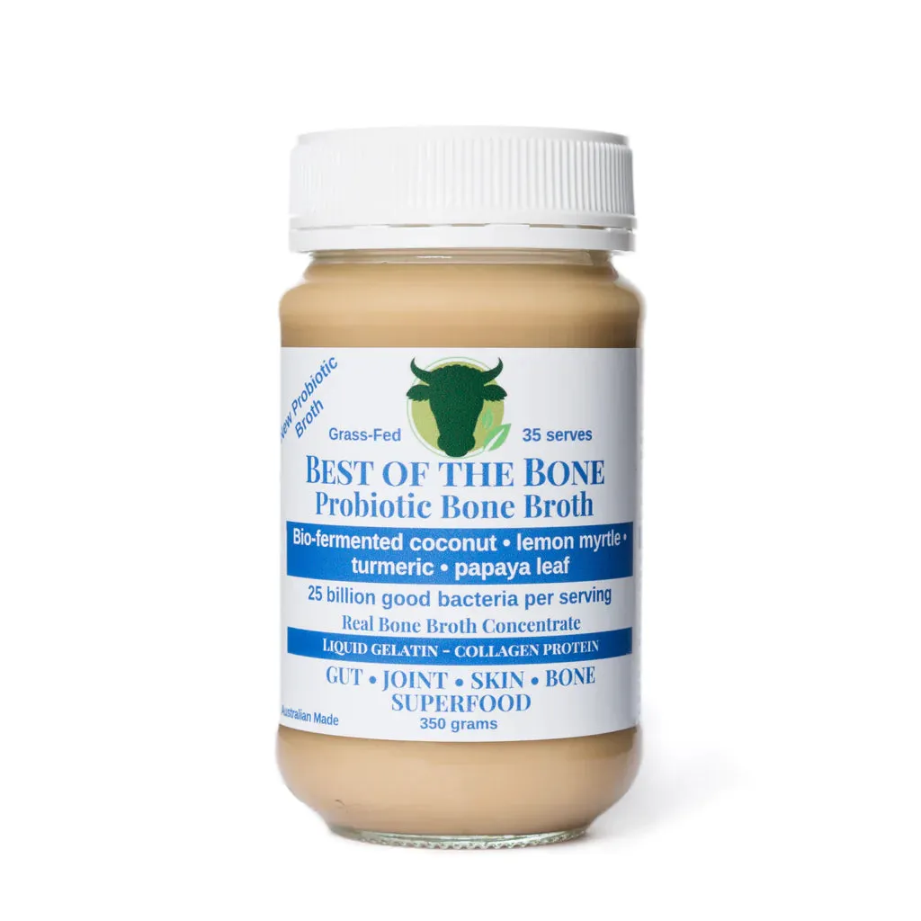 Best of the Bone Bone Broth Concentrate with Probiotic Coconut Lemon Myrtle Turmeric