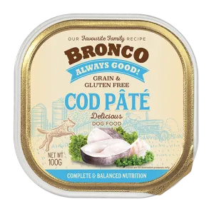 Bronco Dog Cod Pate 100g