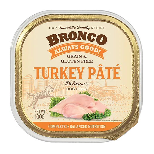 Bronco Dog Turkey Pate 100g