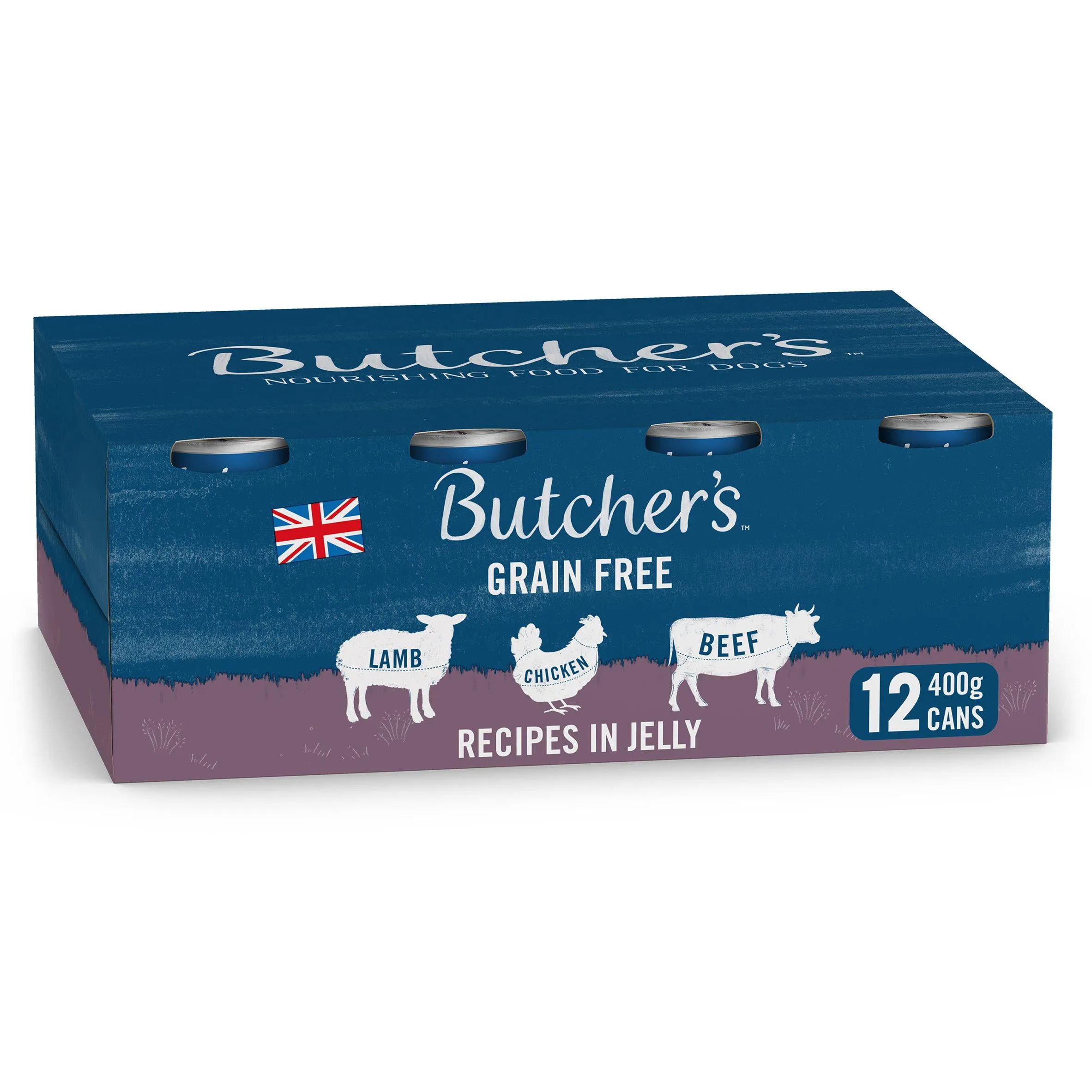 Butchers Grain Free Meaty Recipes In Jelly (12x400g Tins)