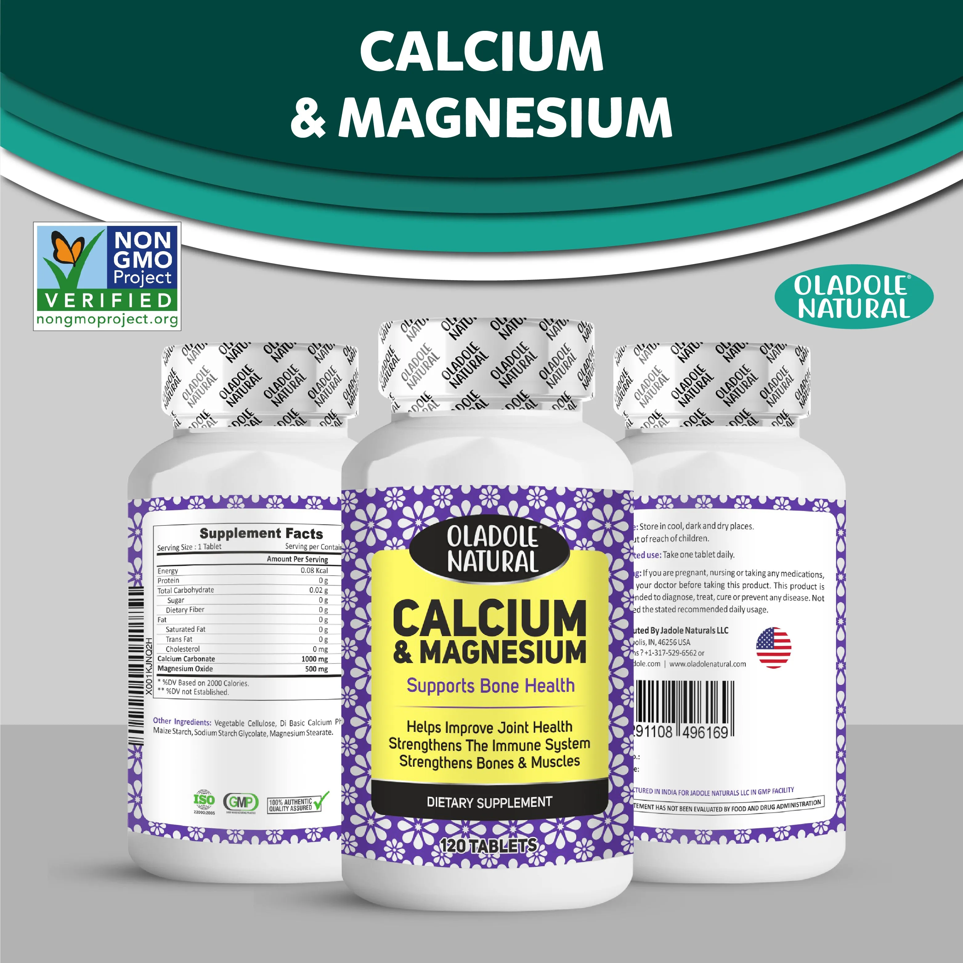 Calcium & Magnesium Complex 1500Mg 120 Tablets