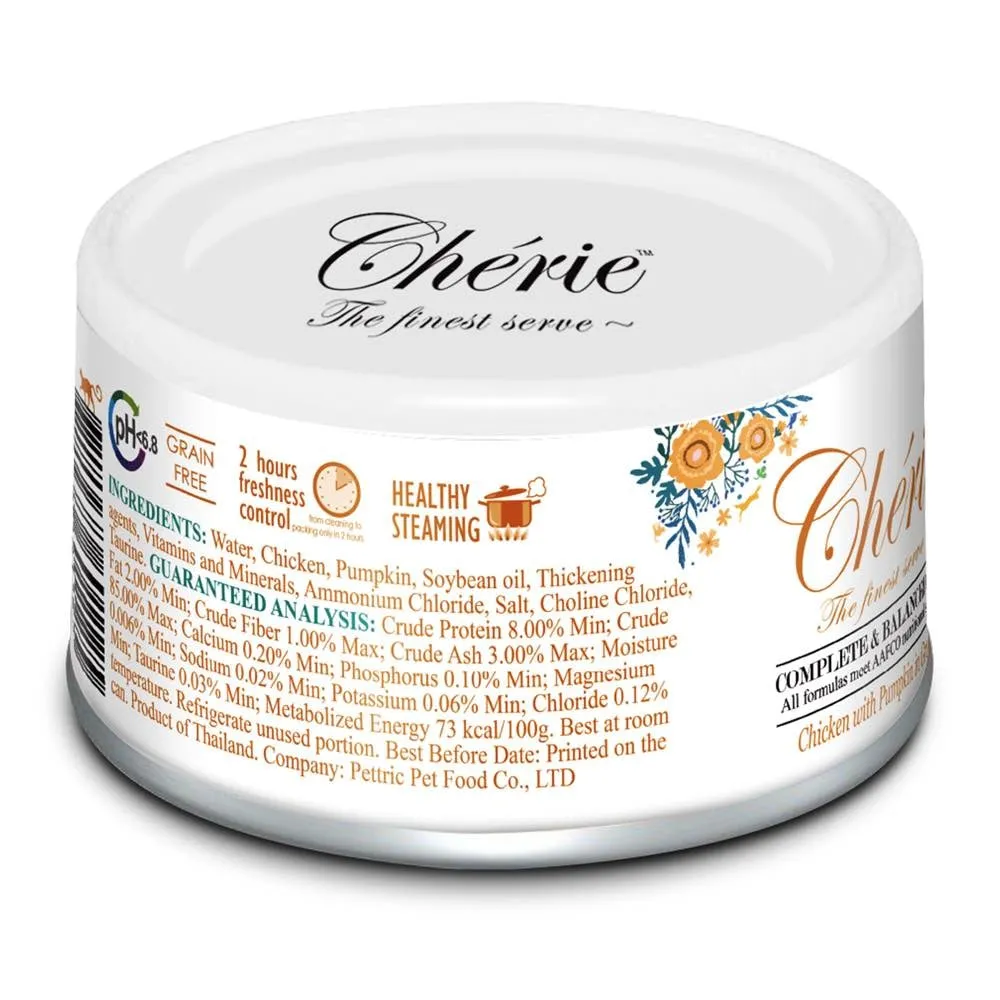 Cherie Complete & Balanced pH Care Chicken with Pumpkin in Gravy Canned Cat Food 80g