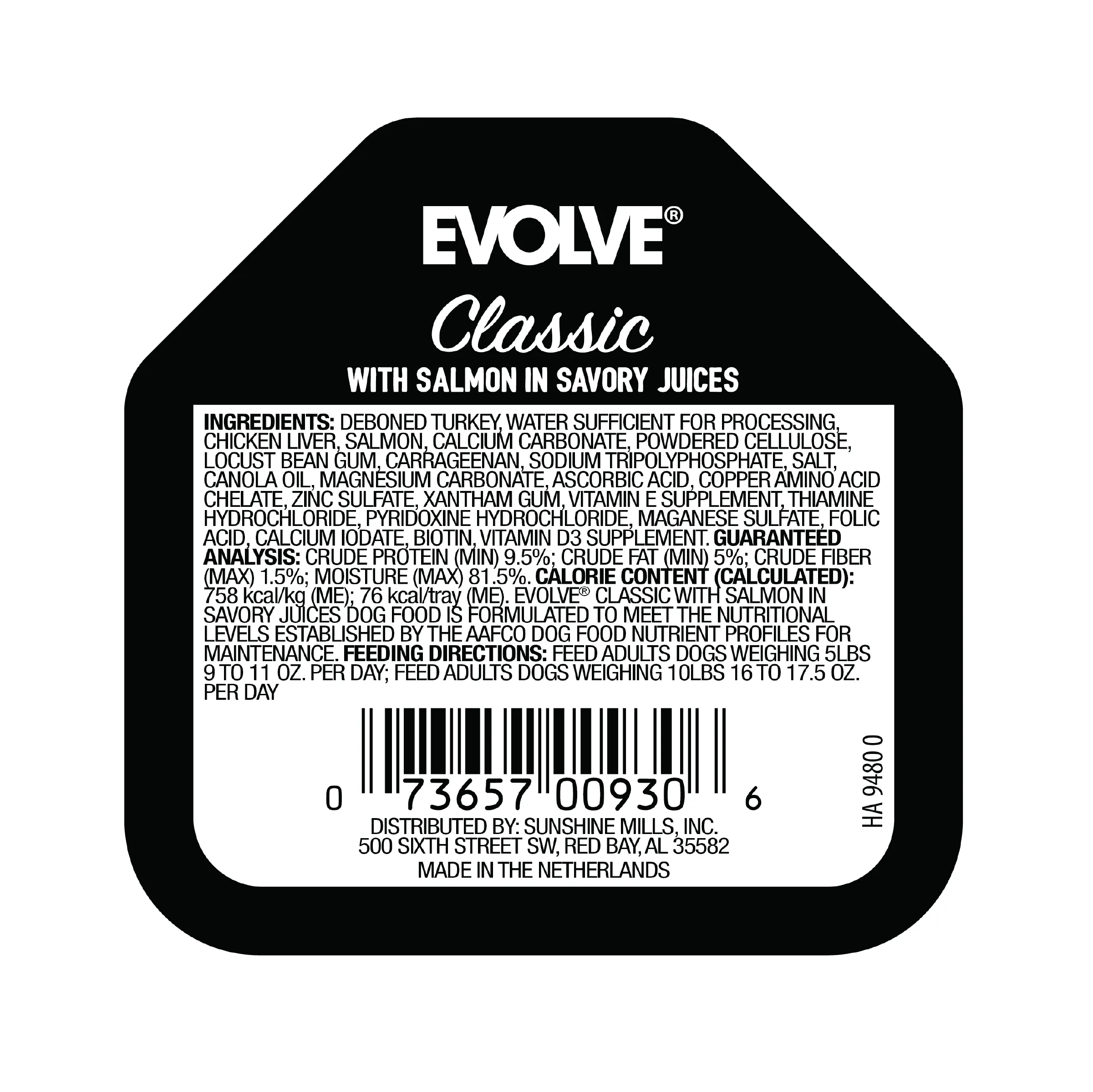 Classic Crafted Meals with Salmon Wet Dog Food | 3.5 oz - 15 pk | Evolve