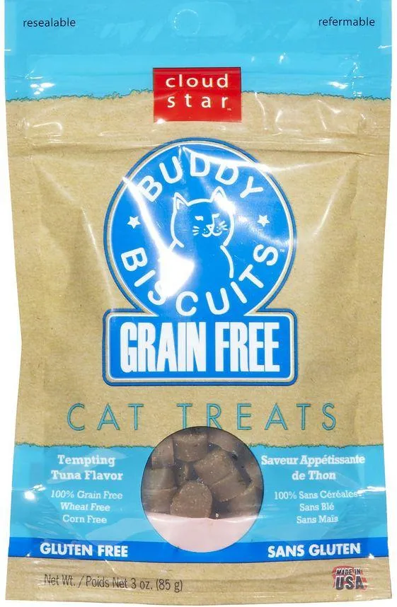 Cloud Star Buddy Biscuits Grain Free Tempting Tuna Cat Treats