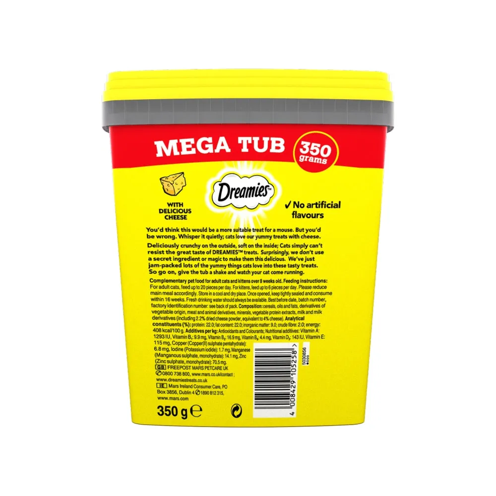 Dreamies | Cat Treats | Mega Tub Cheese - 350g