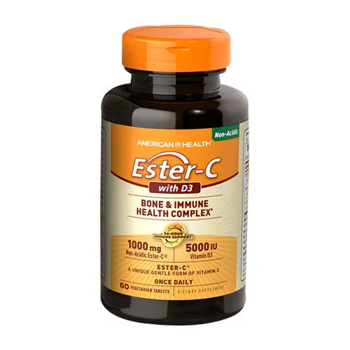 Ester-C With D3 60 Tabs By American Health