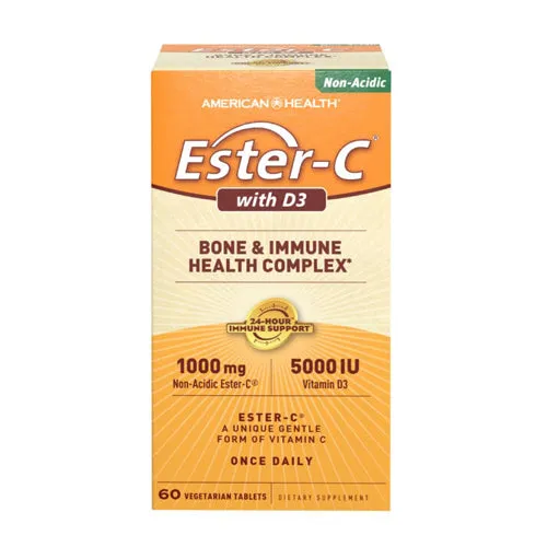 Ester-C With D3 60 Tabs By American Health