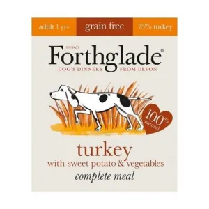 Forthglade Complete Grain Free Turkey Dog Food 18 x 395g