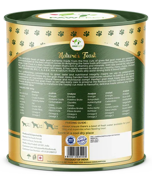 FREEZE-DRIED GOAT TREATS 50G