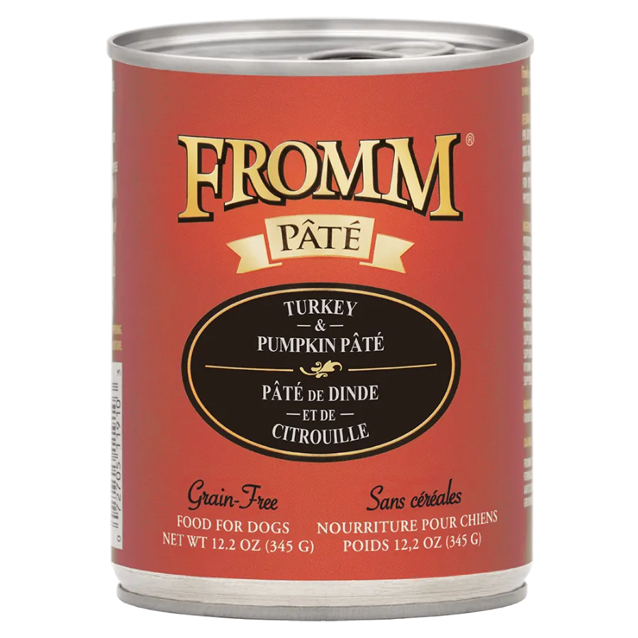 Fromm Turkey & Pumpkin Pate Grain-Free Canned Dog Food 12.2oz