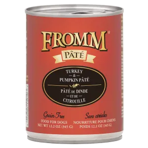 Fromm Turkey & Pumpkin Pate Grain-Free Canned Dog Food 12.2oz