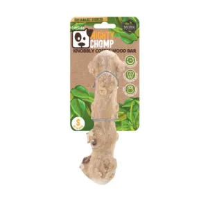 Furkidz Mighty Chomp Nobbly Coffee Wood Dog Toy