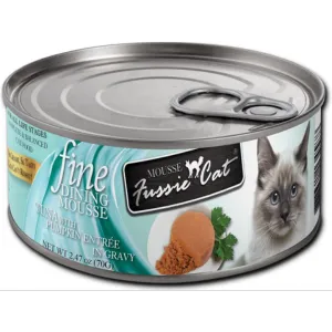 Fussie Cat Fine Dining Mousse Tuna With Pumpkin Wet Cat Food, 2.47-oz