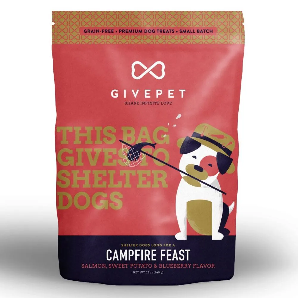 Givepet Campfire Salmon Dog Treats 340g