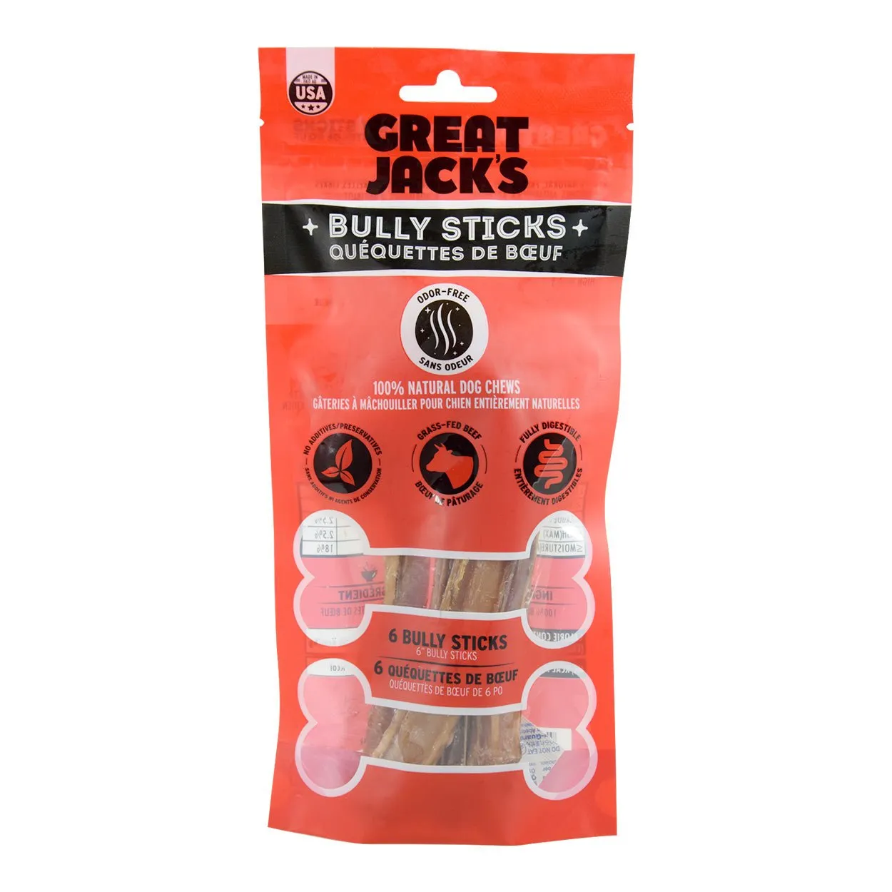 Great Jack's  Bully Stick Odor