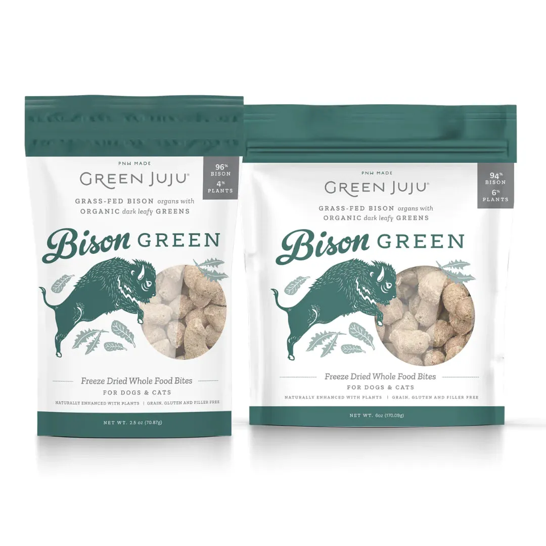 Green Juju Bison Green Freeze Dried Whole Food Bites