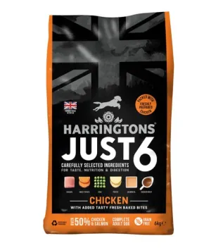 Harringtons Just 6 Chicken Grain Free Dry Dog Food - 6KG