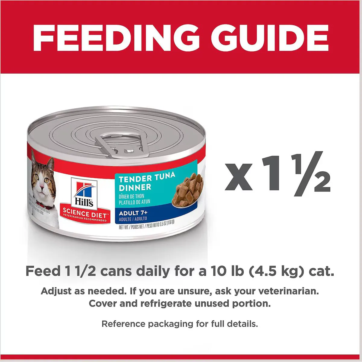 Hill's Science Diet Adult 7  Tender Tuna Dinner Canned Cat Food