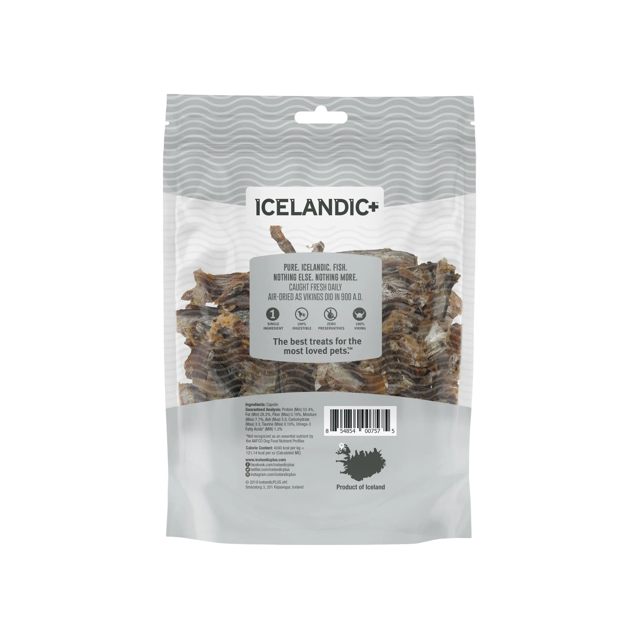 Icelandic  Grain-Free Whole Fish Cat Treats