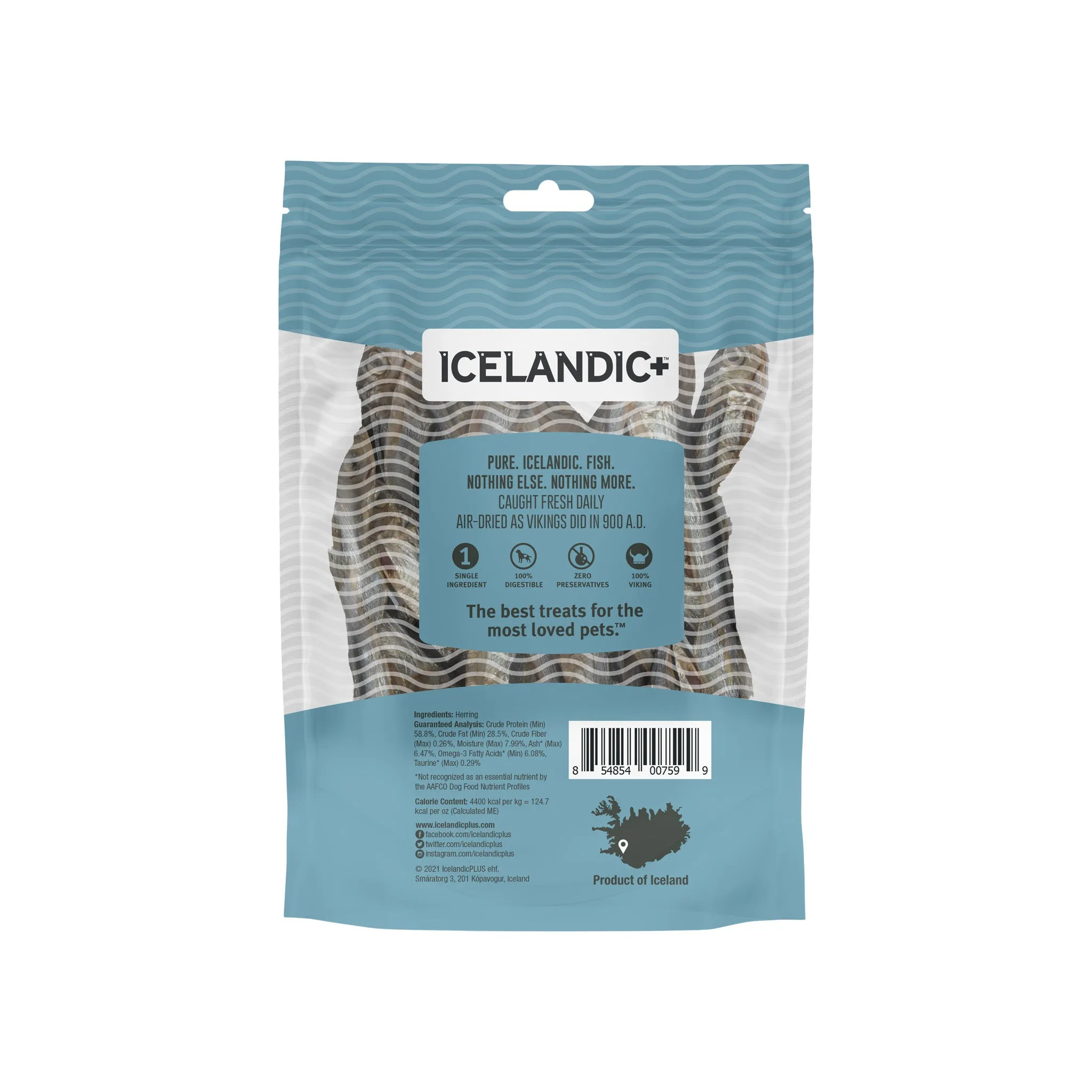 Icelandic  Grain-Free Whole Fish Cat Treats