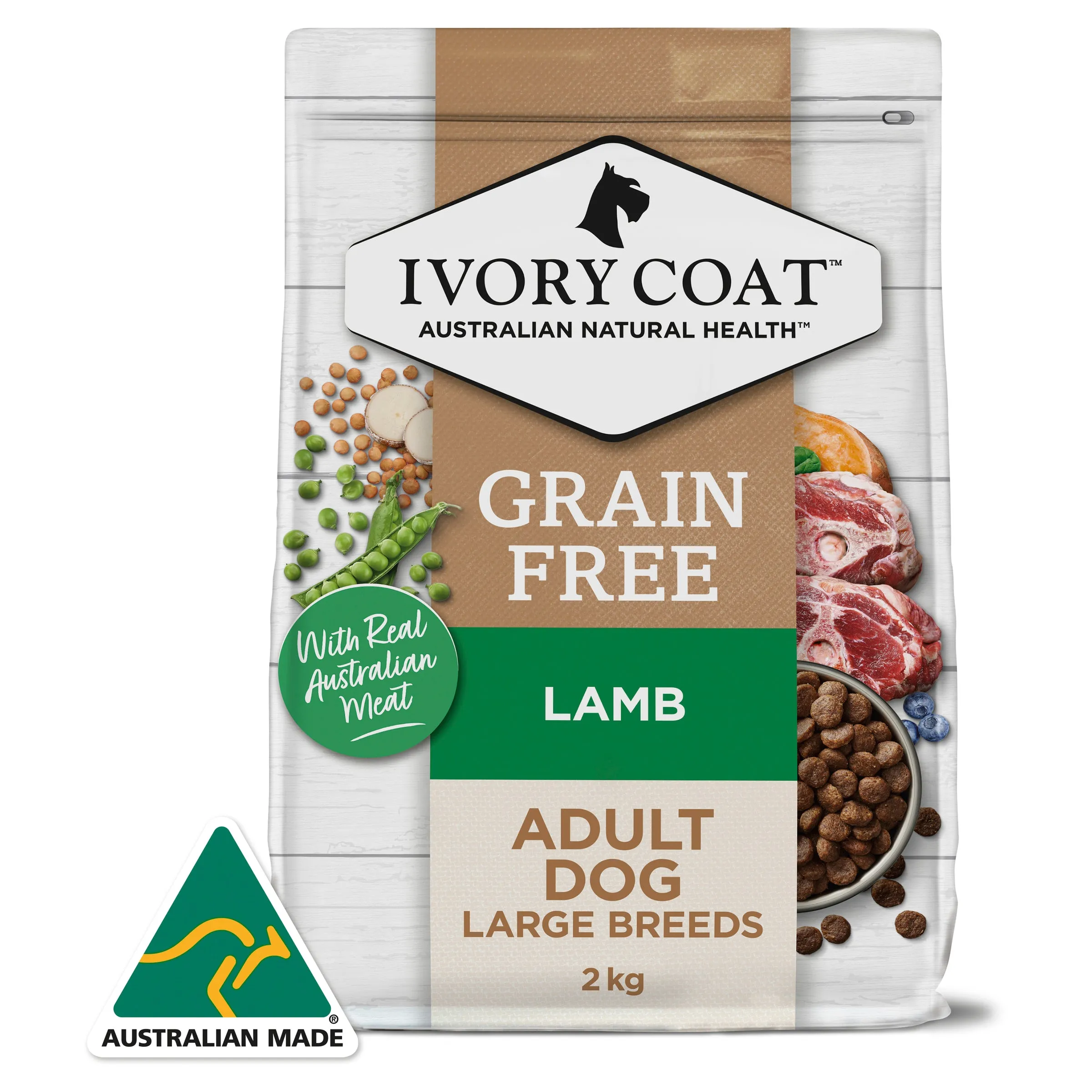 Ivory Coat Adult Grain Free Lamb Large Breed Dry Dog Food