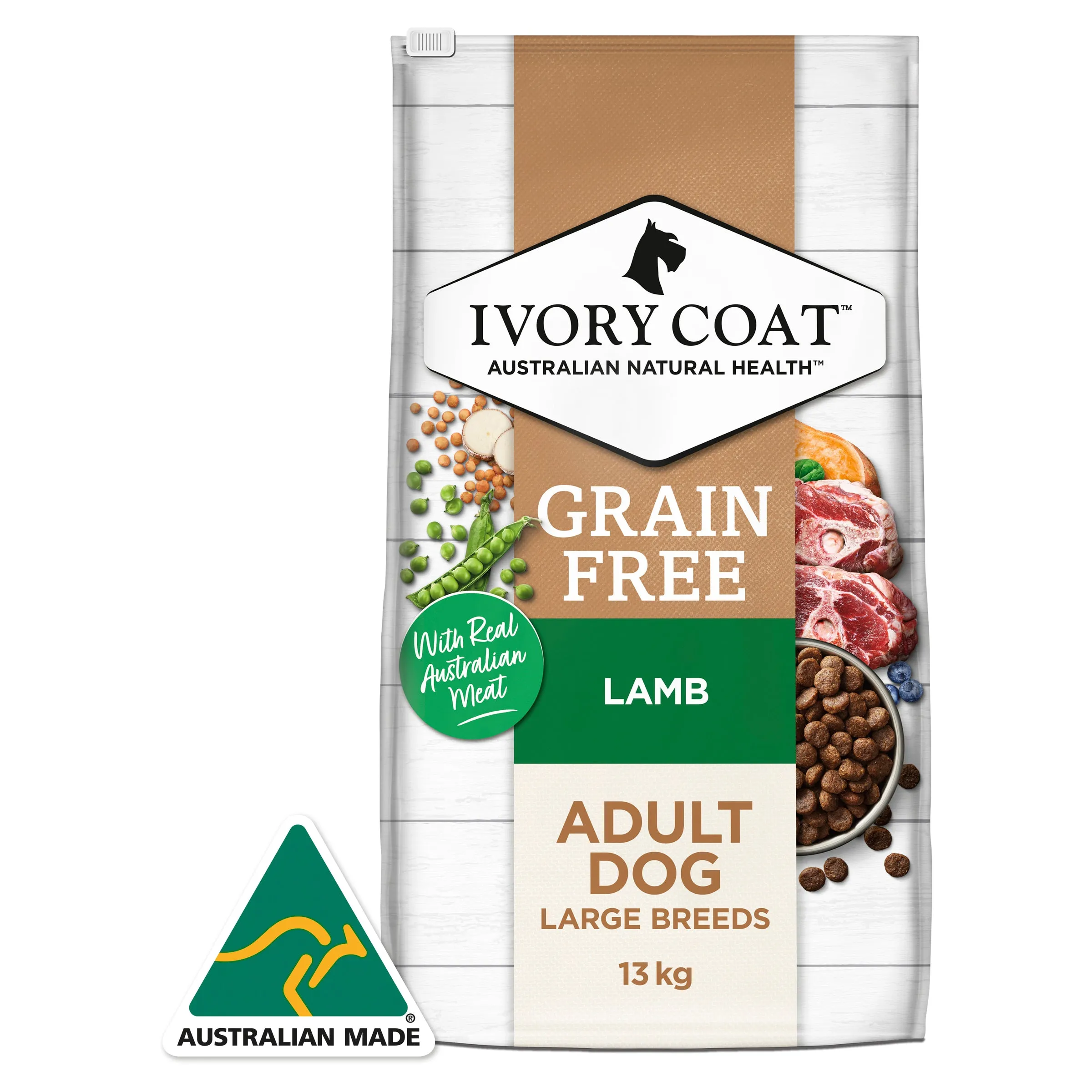 Ivory Coat Adult Grain Free Lamb Large Breed Dry Dog Food