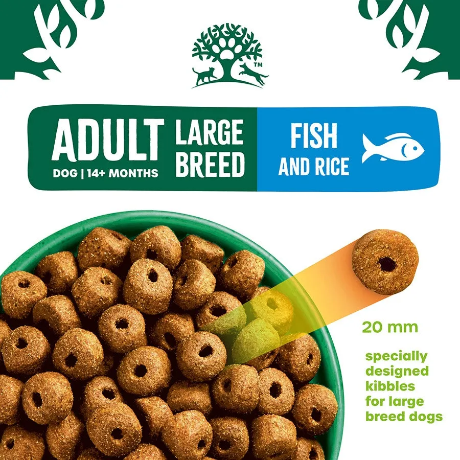 James Wellbeloved Adult Dog Large Breed Fish & Rice Kibble Dog Food 15kg