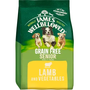 James Wellbeloved Grain Free Senior Dog Food with Lamb & Vegetables