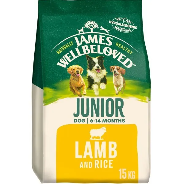 James Wellbeloved Junior Dog Dry Food Lamb and Rice