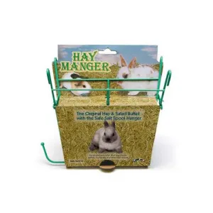 KAYTEE - Hay Manger with Salt Hanger - 8 x 4 x 7.25 Inch