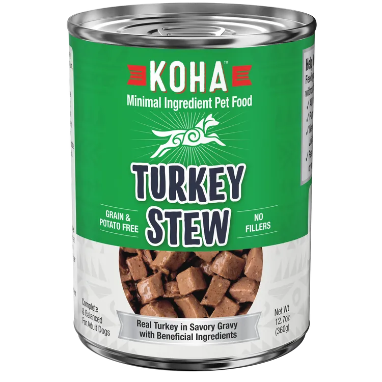 KOHA Grain & Potato Free Turkey Stew Canned Dog Food