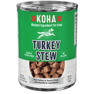 KOHA Grain & Potato Free Turkey Stew Canned Dog Food