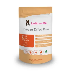 Laila & Me Freeze Dried Raw Australian Wild Boar Dog and Cat Treats 60g