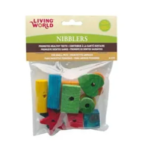 Living World Nibblers Wood Chews - Shapes Mix