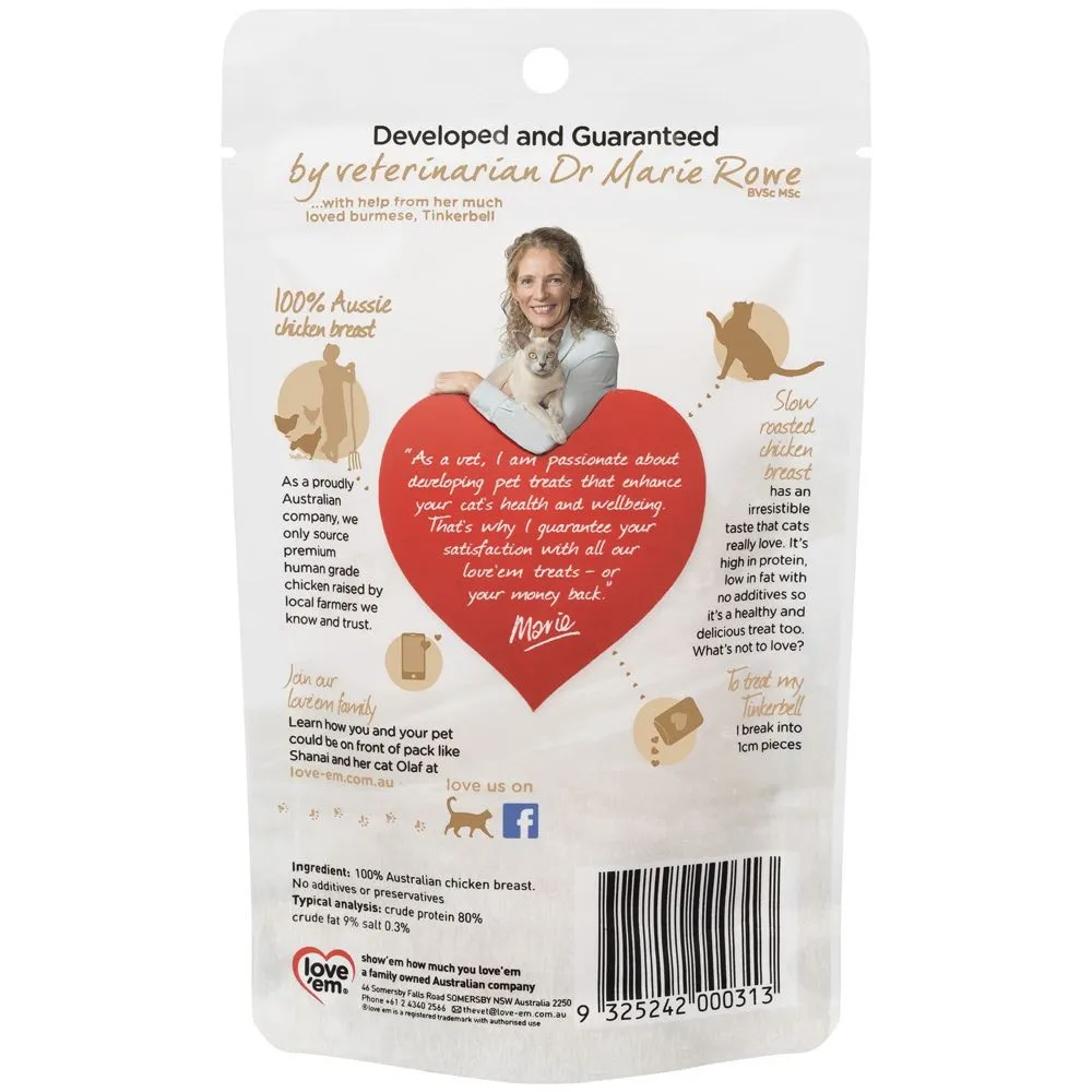 Love’em Chicken Breast Oven Roasted Cat Treats 35g