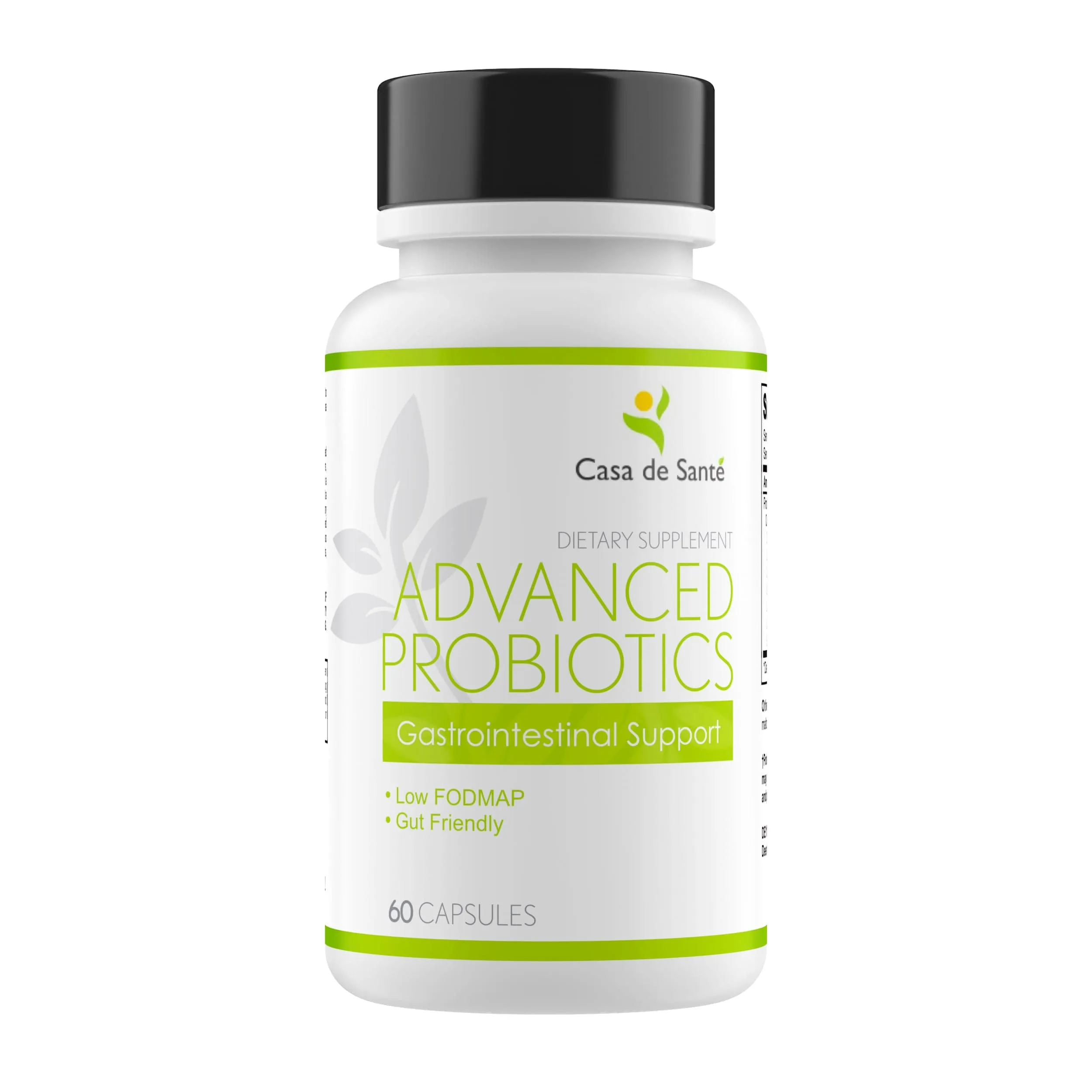 Low FODMAP Advanced Probiotics for IBS & SIBO - Gut Friendly, Vegan, non-GMO, Gluten/Dairy/Soy Free