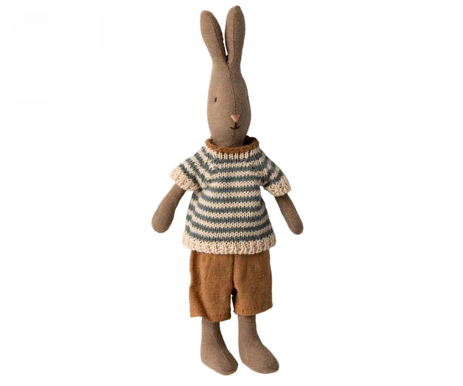 Maileg Brown Rabbit Size 1 in Shirt & Shorts