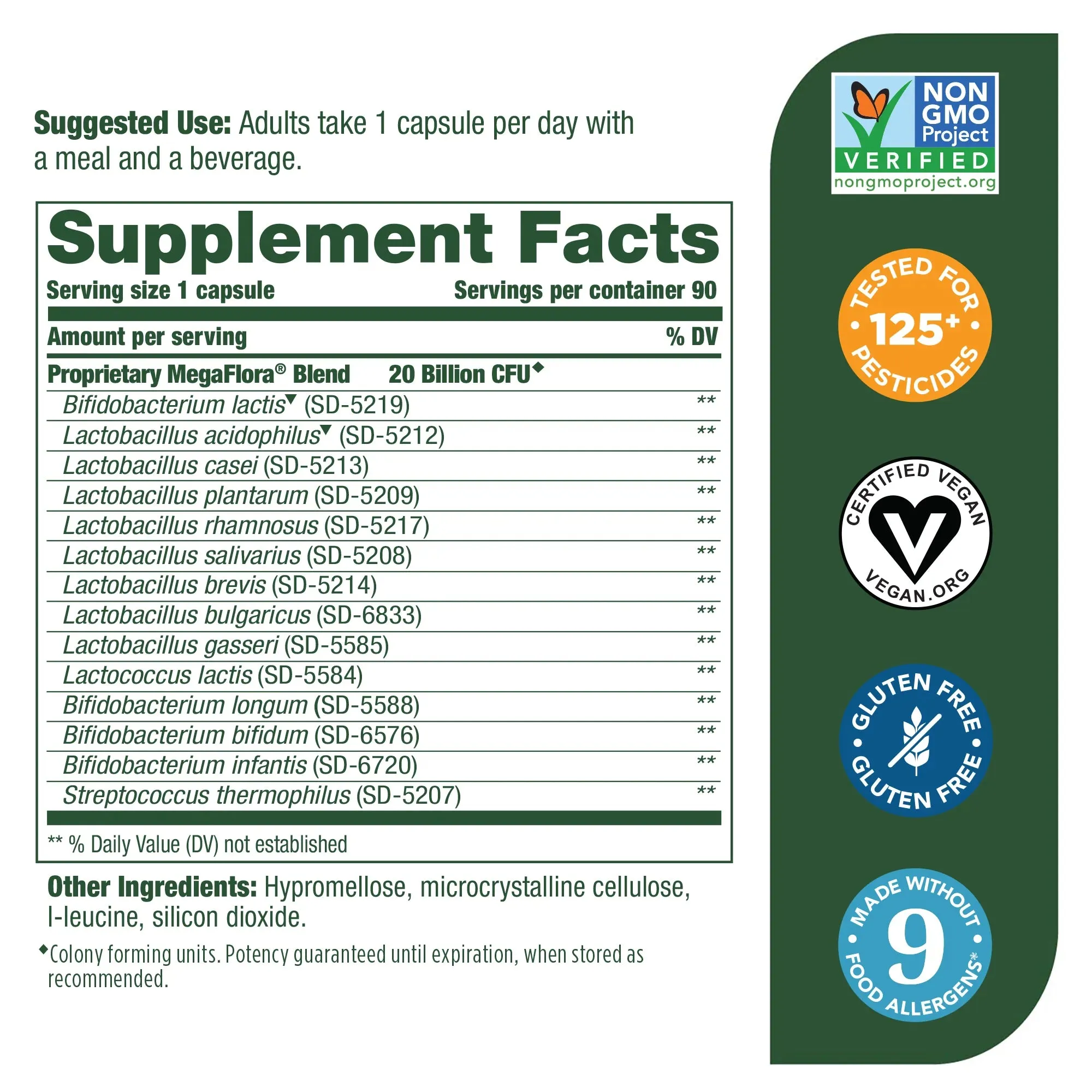 MegaFood MegaFlora Probiotic 90ct