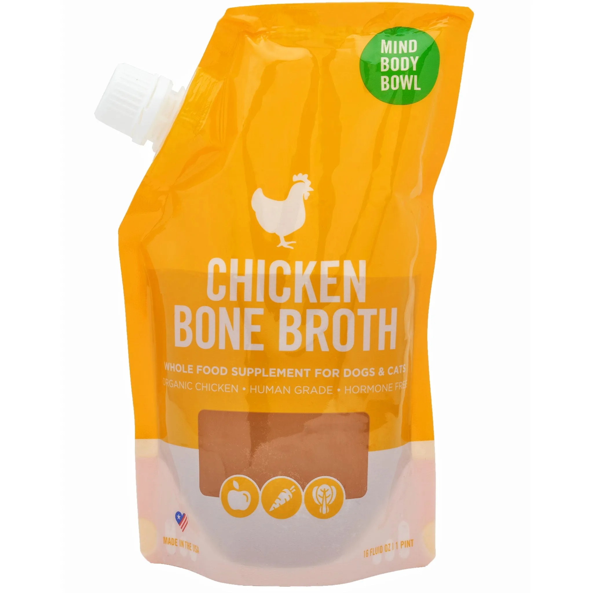 MIND BODY BOWL Bone Broth Dog Chicken 14 oz