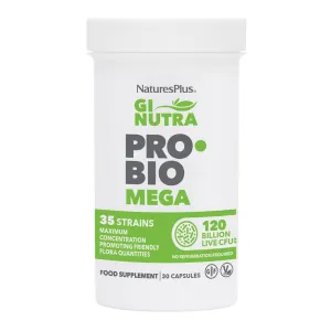 Nature's Plus GI Nutra Probiotic Mega 30 Capsules - Buy 1 Get 1 Half Price