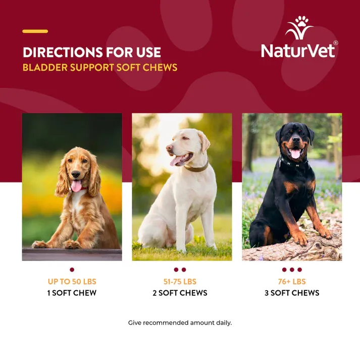 NaturVet Bladder Support plus Cranberry 60 soft chews