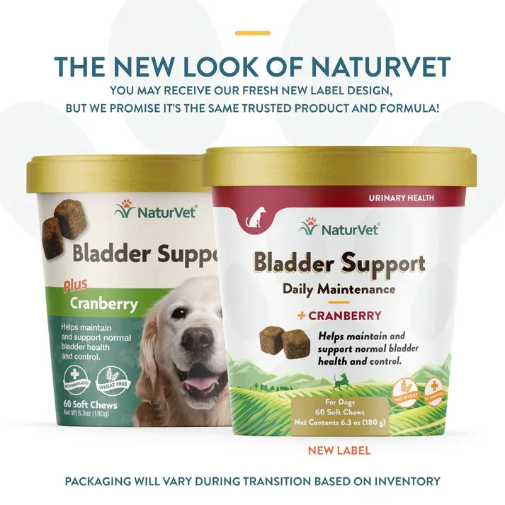 NaturVet Bladder Support plus Cranberry 60 soft chews